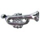 Silver Locket Charm Trumpet